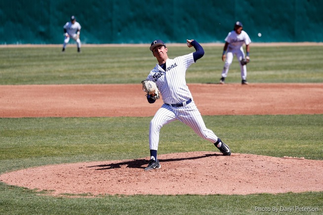 Derek Valdez was SCC Pitcher of the Year in helping Cerritos College to the SCC title.