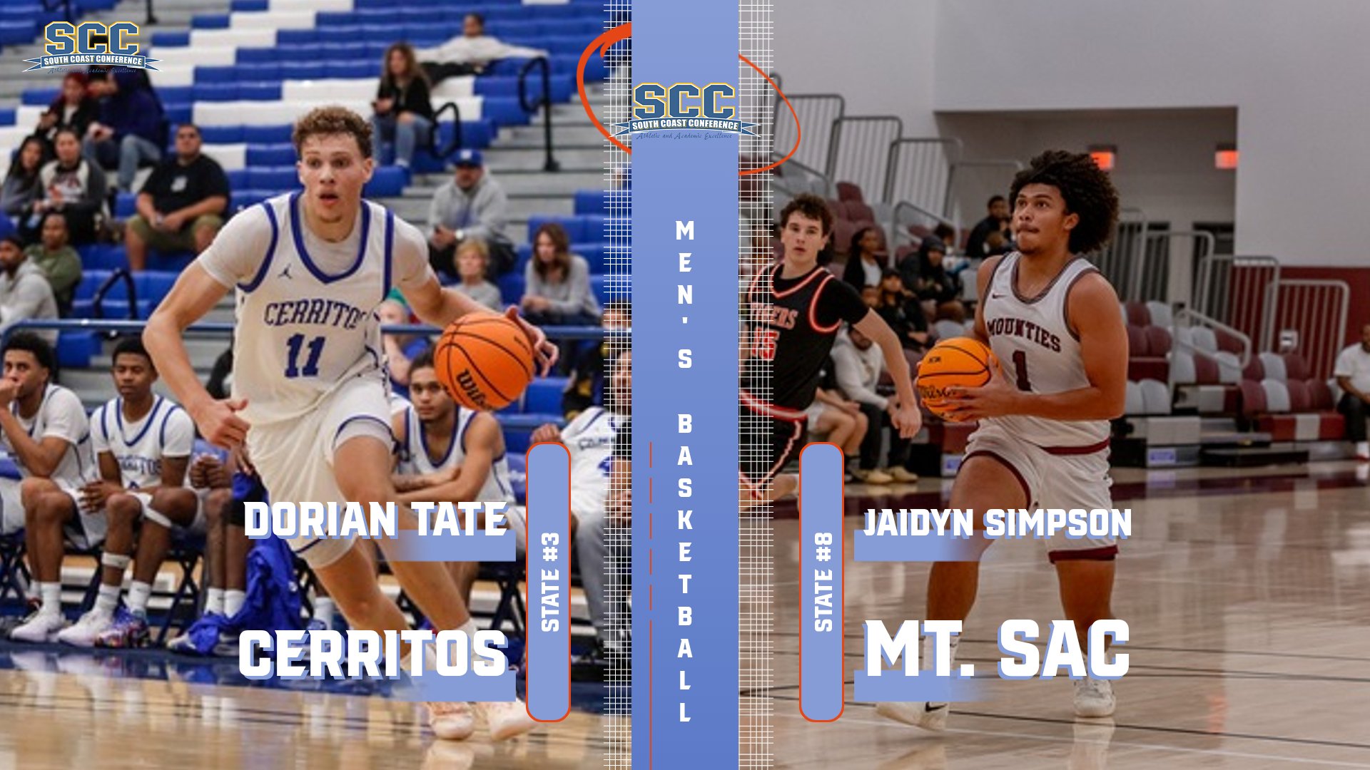 State #3 Cerritos, #8 Mt. SAC Top South Coast Men's Basketball