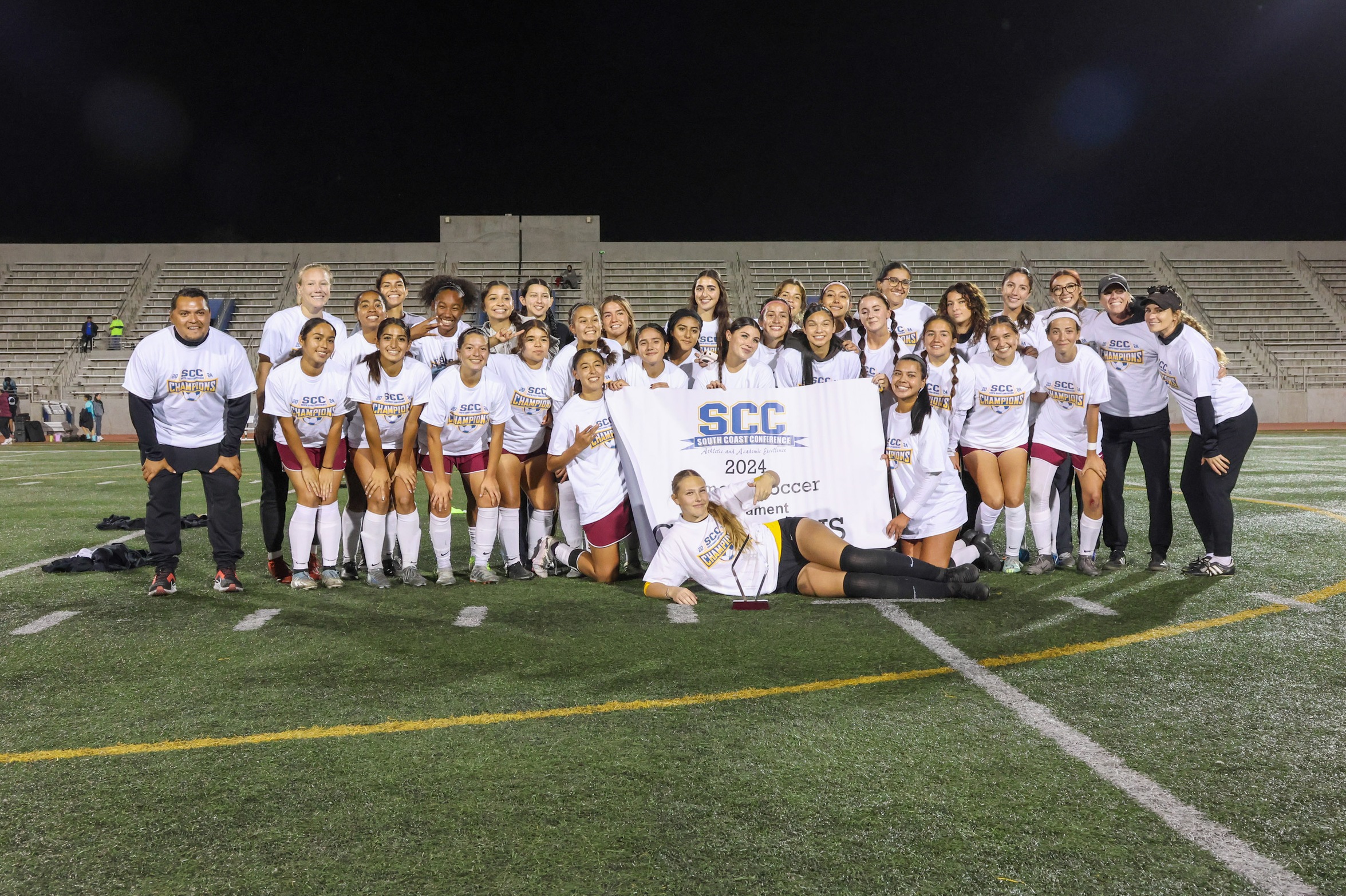 Pasadena wins the SCC Tournament title (photo by Richard Quinton).