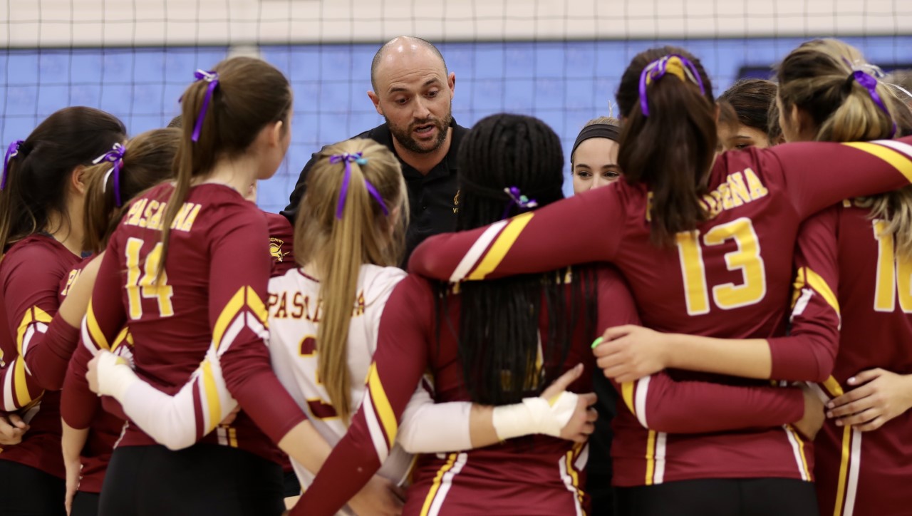 Pasadena City College head coach Mike Terrill saw 10 of his players make the 2019 CCCWVCA State Scholar-Athlete List.