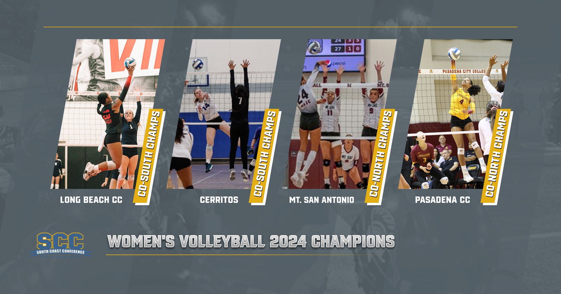 Four Champions For South Coast Conference Women's Volleyball