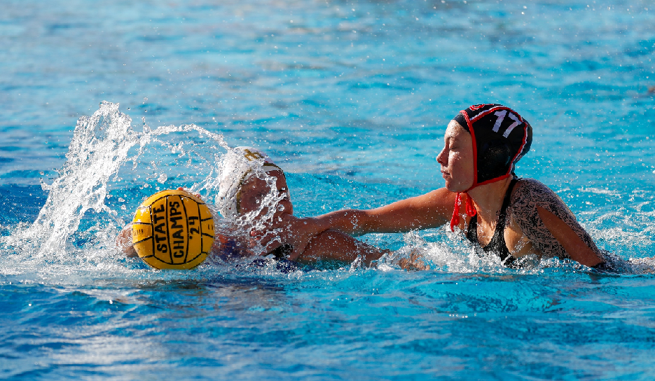 Long Beach's Madalyn Barley in action at last year's state tourney.